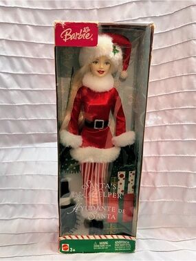 Barbie- Santa's Helper Doll- Blonde Bilingual Edition 2004- Mattel #B6271